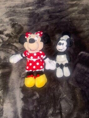 Disney Minnie Mouse and Mickey Mouse Plush Toy Set of 2